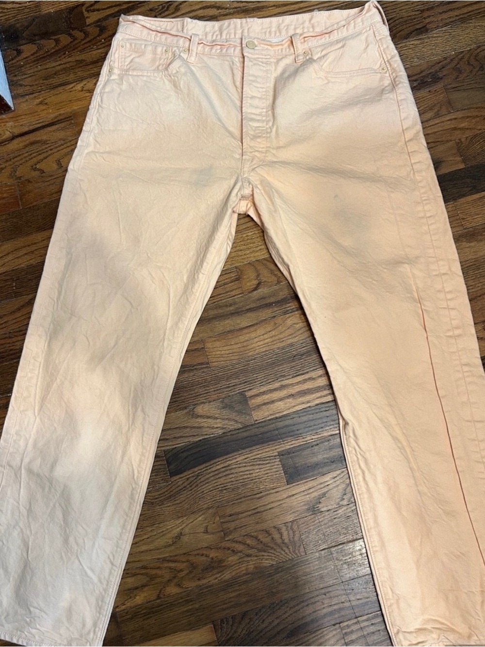 Levi's Men's Light Peach Straight Jeans